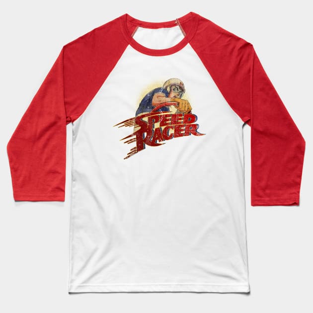 SPEED RACER RETRO 80S Baseball T-Shirt by mobilmogok99